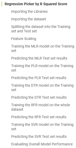 Regression Picker